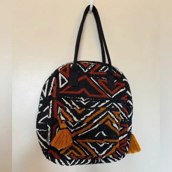 NWOT Vegan Bohemian Bag with Double Straps - Picture 2 of 6